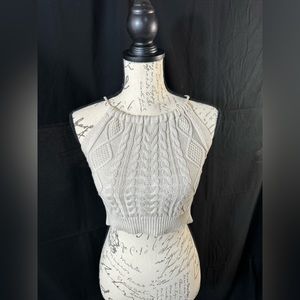 Women’s Crochet Crop Top w/ Open Back - Large